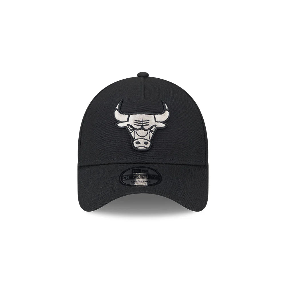 Chicago Bulls Hat - Black Stone Repreve 9Forty A-Frame NBA Snapback Cap - New Era